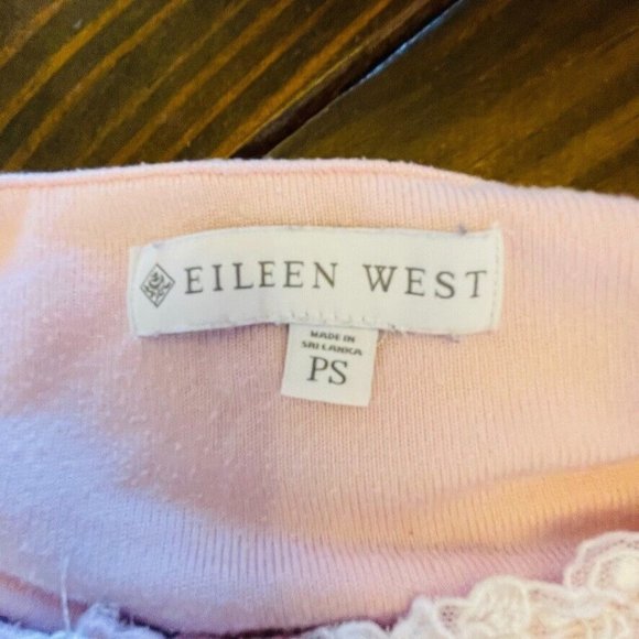 Eileen West Vintage Light Pink Lace Collar Soft Comfortable Nightgown Size PS - Picture 5 of 7